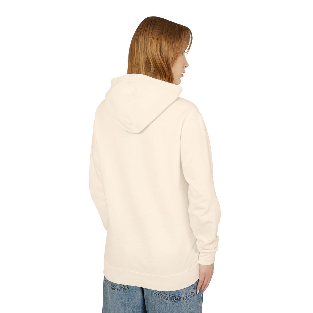 ECoastal Lightweight Hoodie - Small Palm Tree and Sun Graphic - ECoastal