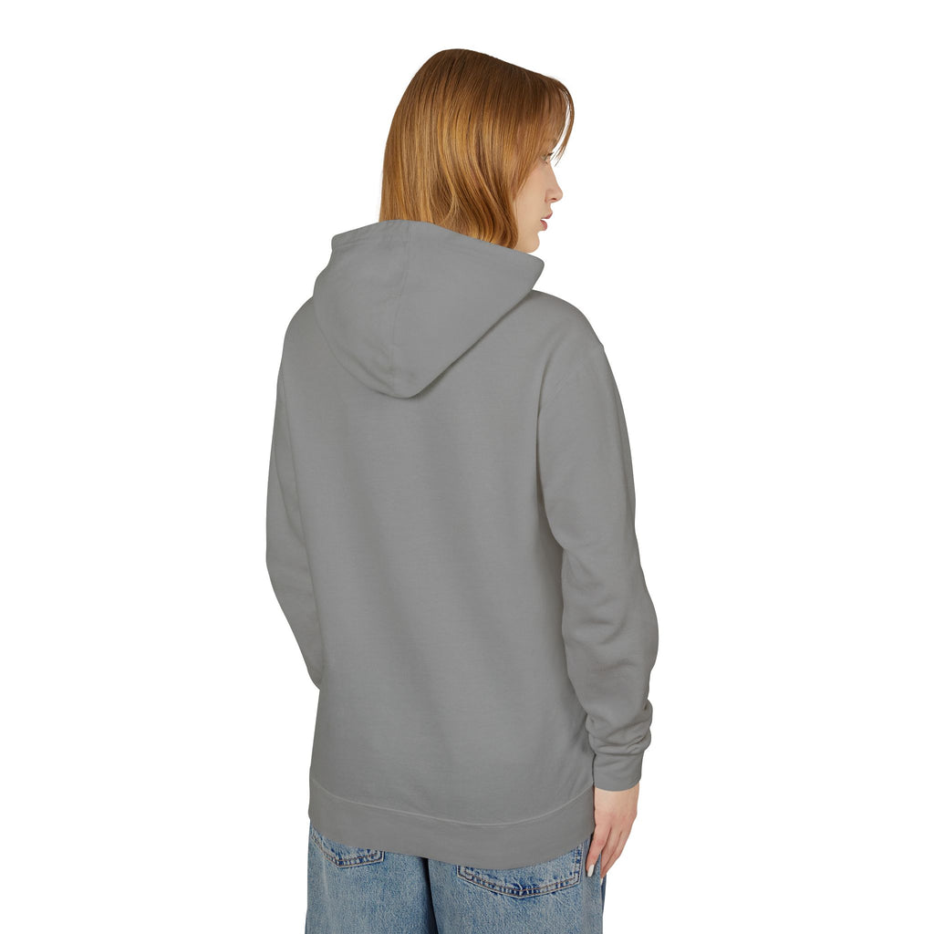 ECoastal Lightweight Hoodie - Small Palm Tree and Sun Graphic - ECoastal