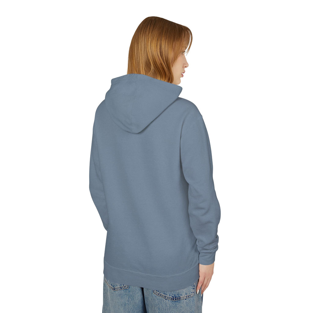ECoastal Lightweight Hoodie - Small Palm Tree and Sun Graphic - ECoastal