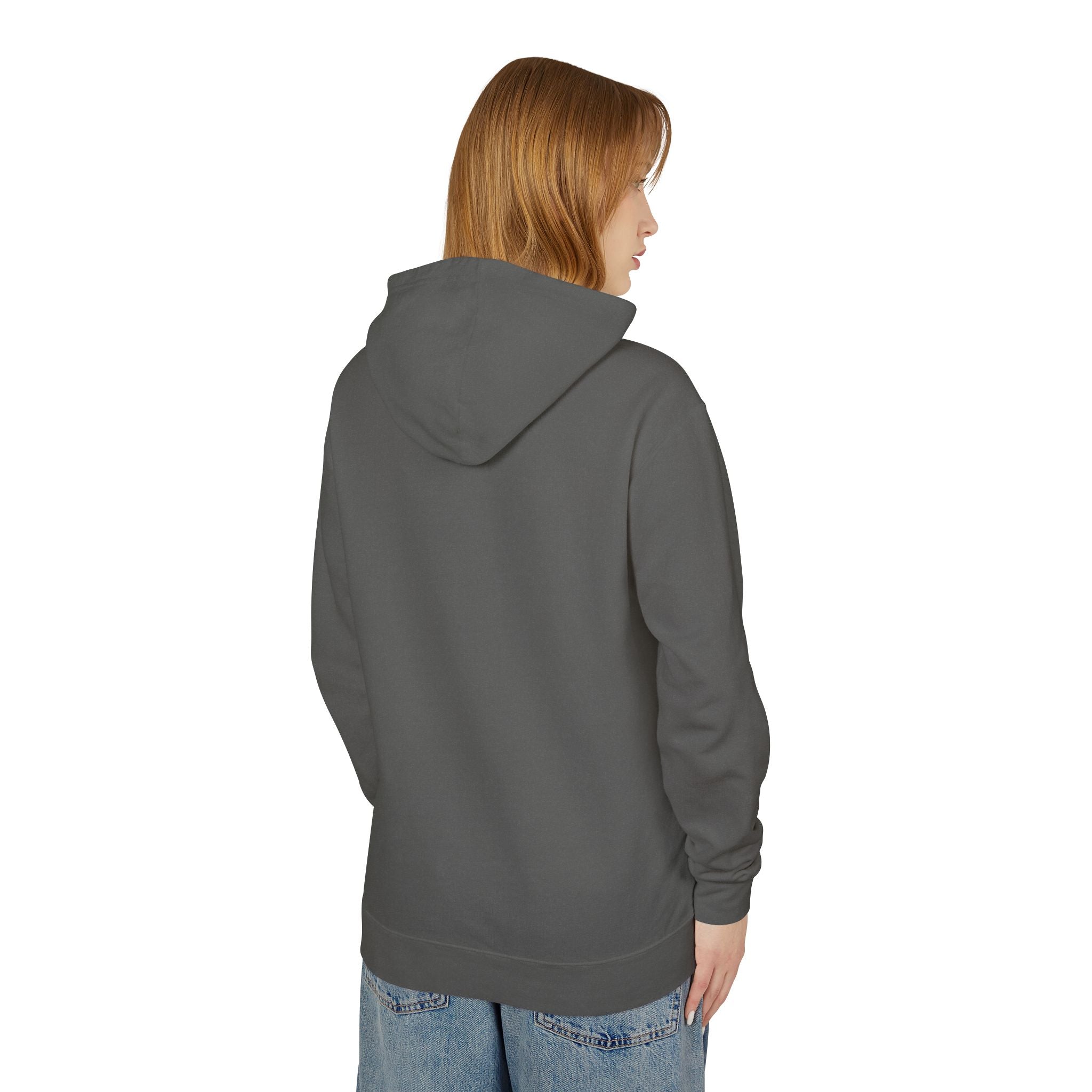 ECoastal Lightweight Hoodie - Small Palm Tree and Sun Graphic - ECoastal